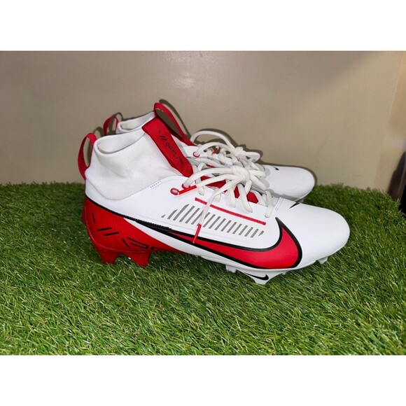 Nike Vapor Edge Pro 360 2 TB Football Cleats Mens Size 10.5 White University Red main image 4